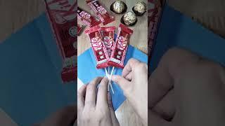 Mini Chocolate Bouquet #shorts #bouquet #teachersday  #valentinesday #chocolate #gift #craft #diy