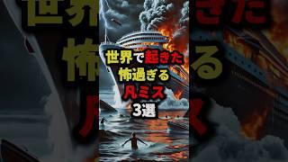 世界で起きた怖すぎる凡ミス3選 #都市伝説 #怖い話 #雑学