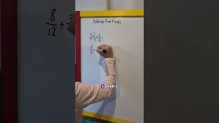 How to Add Fractions    Fast and Easy Method   Maths with Sophia #shorts