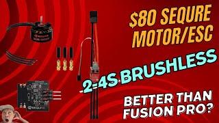 Sequre Outrunner brushless motor and 2-4s ESC - with Reefs XPT3 transmission