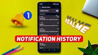 Notification History in Realme Mobile! - How to turn on?(Step-by-Step Guide)