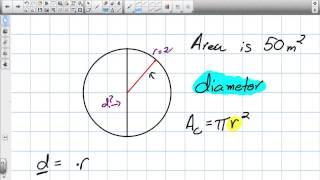 Finding the Diameter of a Circle (Grade 9 Academic Lesson 9.2 2 27 13)