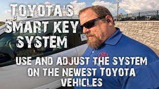 Toyota smart key system on the latest Toyota vehicles