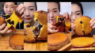 ASMR Chinese Mukbang Pumpkin Biscuits南瓜饼吃播［Eating Sounds］