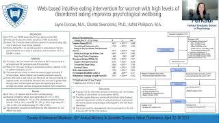 Web-Based Intuitive Eating Intervention - Society for Behavioral Medicine 2021 Presentation