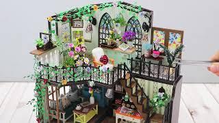 Darcy Flower House DIY Miniature House Dollhouse Miniature Crafts Kits