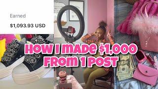 HOW I MADE $1,000 from ONE SOCIAL MEDIA POST | SHOPIFY COLLABS