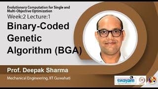 Lec 3 : Binary-Coded Genetic Algorithm (BGA)