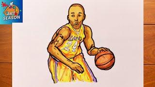 How to Draw Kobe Bryant Step by Step