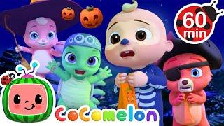 Animal Trick or Treat!  | JJ's Animal Time | CoComelon Animals for Kids | Halloween Songs for Kids