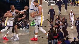 Steph Curry GAVE a body shot to Nets player & THINGS get chippy after GP2 got into it!