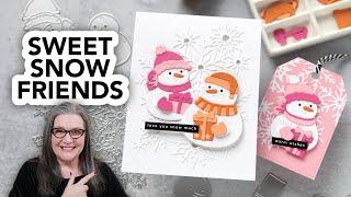 These are the CUTEST snowman dies! Perfect for cards and tags!