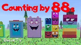 Counting by 88s Song | Minecraft Numberblocks | Skip Counting Song for Kids