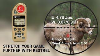 STRETCH YOUR GAME FURTHER- Kestrel 5700 with Hornady 4DOF®