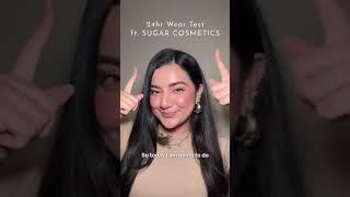 24hr Wear Test Ft. Partner In Shine Lip Glosses ️| #Shorts SUGAR Cosmetics