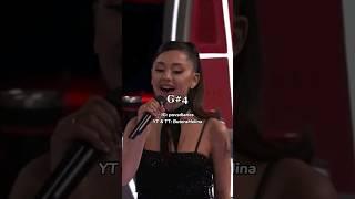 Ariana Grande's AMAZING Agility on The Voice  || #arianagrande #shorts #music #youtubeshorts