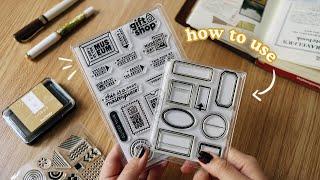 How To Use Clear Stamps for Journaling | Abbey Sy