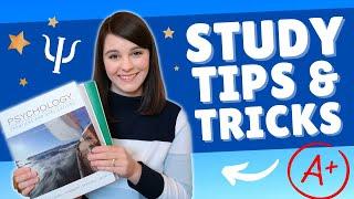 Study Tips and Tricks for College | Advice from a Straight A Psychology Student