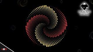 Dotted Spiral Vortex in Inkscape | Vector Artwork | Inkscape Tutorial