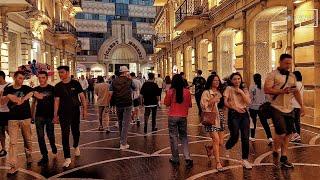 Baku Evening - Fountain Square (June , 2022) Walking Tour -  Azerbaijan, Downtown 4k