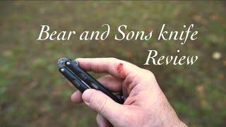 Bear and sons Lg 114 black satin knife review