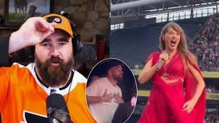 Jason Kelce's Priceless Reaction to Travis Crashing Taylor Swift's 'Lover' at Eras Tour