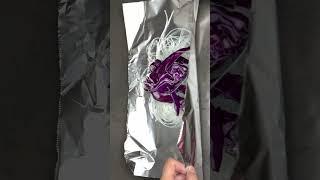 Amazing! Secret Recipe of Purple Cabbage Wrapped Mung Bean Thread Baked in Tin Foil #foodmaking