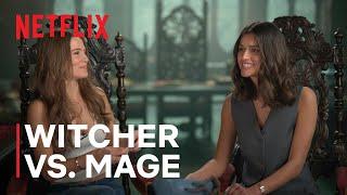 Witcher vs Mage with Anya Chalotra and Freya Allan | The Witcher | Netflix