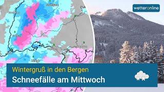 Schneefälle am Mittwoch: Wintergruß im Süden