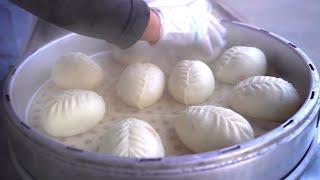 Korean Style, Kimchi and Meat Dumpling Making | Korean Street food