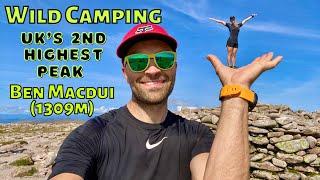 WILD CAMPING BEN MACDUI 2nd Highest Peak in the UK Drone Footage of Epic Scotland Lanshan 2 pro Tent