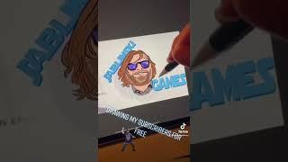 Drawing Jack Black Jablinkski Games #jackblack #jablinskigames #drawingsubscribers #shorts