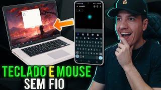 Como usar o CELULAR como MOUSE e TECLADO SEM FIO no PC