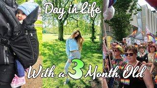 DAY IN LIFE WITH A 3 MONTH OLD BABY | PlantPowerBaby