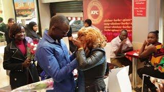 KENYA'S BEST SURPRISE MARRIAGE PROPOSAL AT KFC, KIMATHI ST, By VisualDo FlashMob