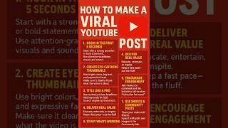 how to make youtube post viral