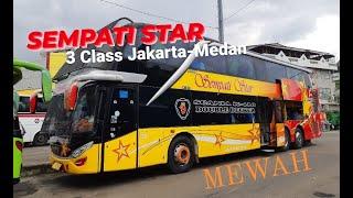 Bus Sempati Star DOUBLE DECKER MEDAN JAKARTA