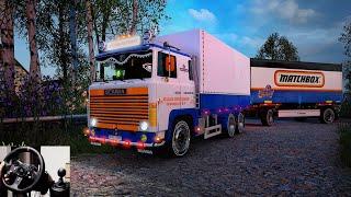 ETS2 Scania 140 V8 Gotland Island Sweden ProMods 2.73 Logitech Steering Wheel Manual Shifter #v8