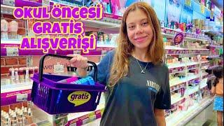 ALIŞVERİŞ VLOG, Okula Dönüş Öncesi Gratis Alışverişim. Tuana Zeybek