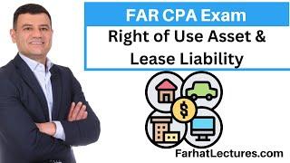 Accounting for Leases:  How to Calculate ROU and Lease Liability.  CPA Exam FAR