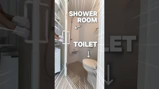 A toilet inside the bathroom! ? !