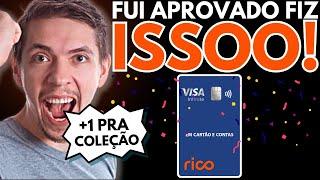 DEPOIS DE INVESTIR 1K NA RICO FUI APROVADO NO VISA INFINITE COM LIMITE DE 2K, CONFIRA E CONSIGA TBM!