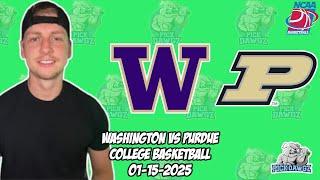 Purdue vs Washington 1/15/25 Free College Basketball Picks and Predictions | NCAAB Picks