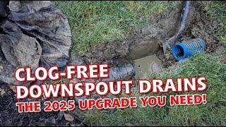 100% Clog Free Underground Buried Downspout Drains - 2025 Updates