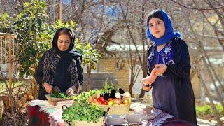 RUSTIC IRANIAN VILLAGE COOKING  A TRADITIONAL CHICKEN AND VEGETABLES DISH