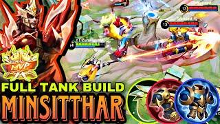 TANKY & DEADLY  FULL TANK BUILD & EMBLEM MINSITTHAR BEST BUILD 2023 ~ MLBB ZuruPlaysML