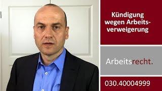 Kündigung wegen Arbeitsverweigerung | Fachanwalt für Arbeitsrecht Alexander Bredereck