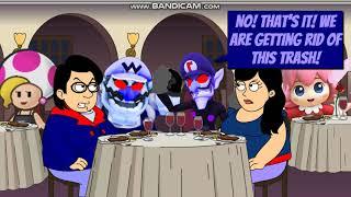 Dark Wario and Dark Waluigi Get Kicked Out Of The Restaurant