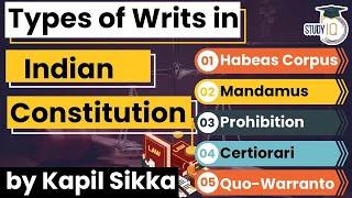 Types of Writs In Indian Constitution - Uttar Pradesh Judicial Service Exam 2021 - Haryana Judiciary