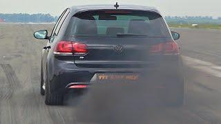 VW Golf 6 R 450HP Tuning - Acceleration & SOUND